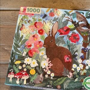 Floral Bunny 1000-Piece Puzzle